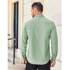 image:imageCOOFANDY Mens Long Sleeve Casual Button Down Shirts Untucked Shirts for Men Regular Fit Dress ShirtLight Green