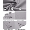 image:imageCOOFANDY Mens Long Sleeve Casual Button Down Shirts Untucked Shirts for Men Regular Fit Dress ShirtLight Grey