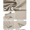 image:imageCOOFANDY Mens Long Sleeve Casual Button Down Shirts Untucked Shirts for Men Regular Fit Dress ShirtLight Khaki