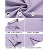 image:imageCOOFANDY Mens Long Sleeve Casual Button Down Shirts Untucked Shirts for Men Regular Fit Dress ShirtLight Purple