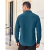 image:imageCOOFANDY Mens Long Sleeve Casual Button Down Shirts Untucked Shirts for Men Regular Fit Dress ShirtMidnight Blue
