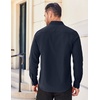 image:imageCOOFANDY Mens Long Sleeve Casual Button Down Shirts Untucked Shirts for Men Regular Fit Dress ShirtNavy Blue