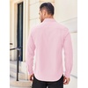 image:imageCOOFANDY Mens Long Sleeve Casual Button Down Shirts Untucked Shirts for Men Regular Fit Dress ShirtPink