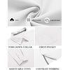 image:imageCOOFANDY Mens Long Sleeve Casual Button Down Shirts Untucked Shirts for Men Regular Fit Dress ShirtWhite