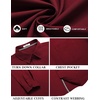 image:imageCOOFANDY Mens Long Sleeve Casual Button Down Shirts Untucked Shirts for Men Regular Fit Dress ShirtWine Red