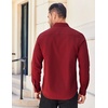 image:imageCOOFANDY Mens Long Sleeve Casual Button Down Shirts Untucked Shirts for Men Regular Fit Dress ShirtWine Red