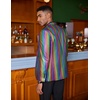image:imageCOOFANDY Mens Metallic Jacket Regular Fit Blazer Casual 70s Disco Party Sport Coat01multicolor