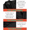 image:imageCOOFANDY Mens Metallic Jacket Regular Fit Blazer Casual 70s Disco Party Sport CoatBlack