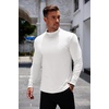 image:imageCOOFANDY Mens Mock Turtleneck Long Sleeve Shirts Basic Thermal Turtle Neck Undershirt Lightweight Pullover Sweaters TopAwhite