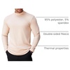 image:imageCOOFANDY Mens Mock Turtleneck Long Sleeve Shirts Basic Thermal Turtle Neck Undershirt Lightweight Pullover Sweaters TopBbeige