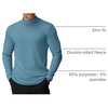 image:imageCOOFANDY Mens Mock Turtleneck Long Sleeve Shirts Basic Thermal Turtle Neck Undershirt Lightweight Pullover Sweaters TopBlue