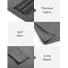 image:imageCOOFANDY Mens Mock Turtleneck Long Sleeve Shirts Basic Thermal Turtle Neck Undershirt Lightweight Pullover Sweaters TopGrey