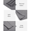 image:imageCOOFANDY Mens Mock Turtleneck Long Sleeve Shirts Basic Thermal Turtle Neck Undershirt Lightweight Pullover Sweaters TopLight Grey