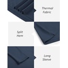 image:imageCOOFANDY Mens Mock Turtleneck Long Sleeve Shirts Basic Thermal Turtle Neck Undershirt Lightweight Pullover Sweaters TopNavy Blue