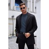 image:imageCOOFANDY Mens Mock Turtleneck Long Sleeve Shirts Basic Thermal Turtle Neck Undershirt Lightweight Pullover Sweaters TopNavy Blue