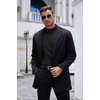 image:imageCOOFANDY Mens Mock Turtleneck Long Sleeve Shirts Basic Thermal Turtle Neck Undershirt Lightweight Pullover Sweaters TopTwo Pack  BlackBlack