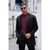 image:imageCOOFANDY Mens Mock Turtleneck Long Sleeve Shirts Basic Thermal Turtle Neck Undershirt Lightweight Pullover Sweaters TopWine Red