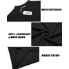 image:imageCOOFANDY Mens Mock Turtleneck Long Sleeve Shirts Slim Fit Basic TShirt Lightweight Ribbed Pullover Sweater1 Packblack