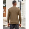 image:imageCOOFANDY Mens Mock Turtleneck Long Sleeve Shirts Slim Fit Basic TShirt Lightweight Ribbed Pullover Sweater1 Packbrown