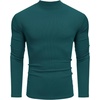 image:imageCOOFANDY Mens Mock Turtleneck Long Sleeve Shirts Slim Fit Basic TShirt Lightweight Ribbed Pullover Sweater1 Packgreen