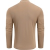 image:imageCOOFANDY Mens Mock Turtleneck Long Sleeve Shirts Slim Fit Basic TShirt Lightweight Ribbed Pullover Sweater1 Packkhaki