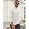 image:imageCOOFANDY Mens Mock Turtleneck Long Sleeve Shirts Slim Fit Basic TShirt Lightweight Ribbed Pullover Sweater1 Packwhite