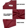 image:imageCOOFANDY Mens Mock Turtleneck Long Sleeve Shirts Slim Fit Basic TShirt Lightweight Ribbed Pullover Sweater1 Packwine Red