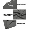 image:imageCOOFANDY Mens Mock Turtleneck Long Sleeve Shirts Slim Fit Basic TShirt Lightweight Ribbed Pullover Sweater2 Packblack  Dark Grey