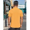 image:imageCOOFANDY Mens Mock Turtleneck Shirts Short Sleeve Casual Basic TShirts Ribbed Solid Pullover TopsYellow