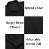 image:imageCOOFANDY Mens Muscle Fit Dress Shirts WrinkleFree Long Sleeve Casual Button Down ShirtsBlack