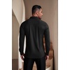 image:imageCOOFANDY Mens Muscle Fit Dress Shirts WrinkleFree Long Sleeve Casual Button Down ShirtsBlack