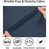 image:imageCOOFANDY Mens Muscle Fit Dress Shirts WrinkleFree Long Sleeve Casual Button Down ShirtsDark Blue