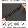 image:imageCOOFANDY Mens Muscle Fit Dress Shirts WrinkleFree Long Sleeve Casual Button Down ShirtsDark Grey
