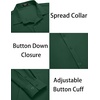 image:imageCOOFANDY Mens Muscle Fit Dress Shirts WrinkleFree Long Sleeve Casual Button Down ShirtsGreen