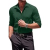 image:imageCOOFANDY Mens Muscle Fit Dress Shirts WrinkleFree Long Sleeve Casual Button Down ShirtsGreen