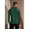 image:imageCOOFANDY Mens Muscle Fit Dress Shirts WrinkleFree Long Sleeve Casual Button Down ShirtsGreen