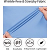 image:imageCOOFANDY Mens Muscle Fit Dress Shirts WrinkleFree Long Sleeve Casual Button Down ShirtsLight Blue