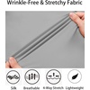 image:imageCOOFANDY Mens Muscle Fit Dress Shirts WrinkleFree Long Sleeve Casual Button Down ShirtsLight Grey