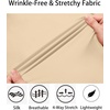 image:imageCOOFANDY Mens Muscle Fit Dress Shirts WrinkleFree Long Sleeve Casual Button Down ShirtsLight Khaki