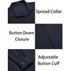 image:imageCOOFANDY Mens Muscle Fit Dress Shirts WrinkleFree Long Sleeve Casual Button Down ShirtsNavy Blue