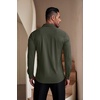 image:imageCOOFANDY Mens Muscle Fit Dress Shirts WrinkleFree Long Sleeve Casual Button Down ShirtsOlive Green