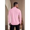 image:imageCOOFANDY Mens Muscle Fit Dress Shirts WrinkleFree Long Sleeve Casual Button Down ShirtsPink