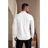 image:imageCOOFANDY Mens Muscle Fit Dress Shirts WrinkleFree Long Sleeve Casual Button Down ShirtsWhite