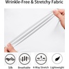 image:imageCOOFANDY Mens Muscle Fit Dress Shirts WrinkleFree Long Sleeve Casual Button Down ShirtsWhite