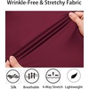 image:imageCOOFANDY Mens Muscle Fit Dress Shirts WrinkleFree Long Sleeve Casual Button Down ShirtsWine Red