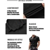 image:imageCOOFANDY Mens Muscle Fit Dress Shirts WrinkleFree Short Sleeve Casual Button Down ShirtBlack