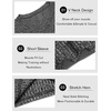 image:imageCOOFANDY Mens Muscle T Shirts Stretch Short Sleeve V Neck Bodybuilding Workout Tee Shirts Ribbed Knit ShirtDark Grey