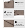 image:imageCOOFANDY Mens Muscle T Shirts Stretch Short Sleeve V Neck Bodybuilding Workout Tee Shirts Ribbed Knit ShirtDark Khaki