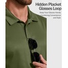 image:imageCOOFANDY Mens Polo Shirt Short Sleeve Quick Dry Tactical Shirts Golf Polos Collared Work Shirts for Men with Pocket01olive Green