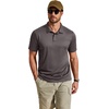 image:imageCOOFANDY Mens Polo Shirt Short Sleeve Quick Dry Tactical Shirts Golf Polos Collared Work Shirts for Men with PocketDark Grey